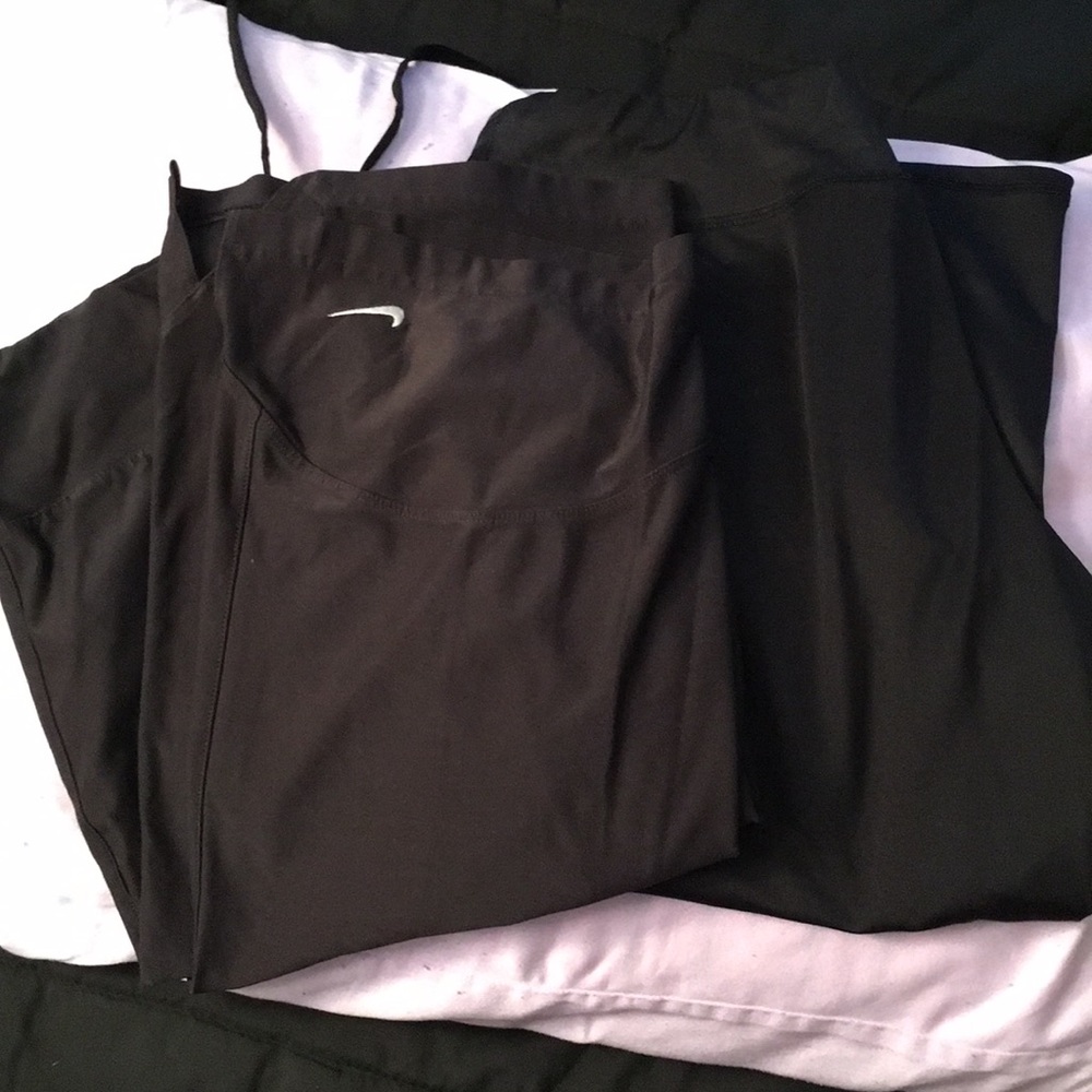 2 pair black active Capri (Nike/TeK)